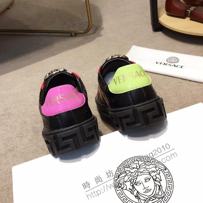 VERSACE男鞋 2019新款 頭層牛皮 範思哲休閒男鞋  jpx1373
